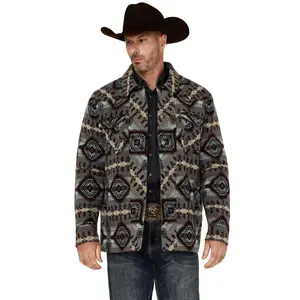Powder River Outfitters Men's Southwestern Print Snap Jacket - Dm92c04058