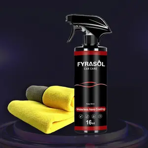 3-in-1 Ceramic Coating Spray for Cars, Hydrophobic Waterless Wash & High Gloss Car Wax, Quick Detailer Spray for Paint Protection, Shine & Easy Cleaning