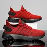 Men's Flyknit Outdoor Soft Sole Shoes, Athletic Running Shoes, Running Sports Shoes, Casual Running Sneakers, Comfortable Walking Leisure Footwear, Lightweight Breathable Design for Daily Wear, Athletic Running Trainers