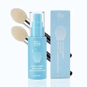 Clean Sweep No-Rinse Brush Cleansing Spray by Slo-brew Botanical, Quick and Easy Cleaning, Convenient On-the-Go