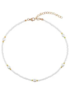 Handmade Bohemian Pearl Beaded Necklace, Lightweight Boho Jewelry, Gypsy Style Pendant, Perfect for Holidays, Beaches, Daily Wear