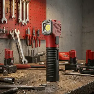 Rechargeable COB LED Work Light-Magnetic Hands-Free Trouble Light with Hook, IPX4 Waterproof for Garage Repair, Mens Gifts-Emergency Light Tool for Adults Men Dad
