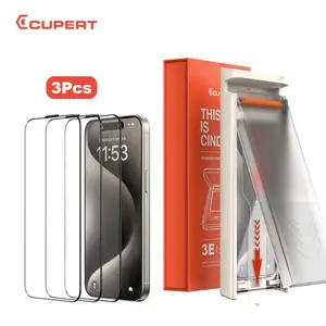 CUPERT Screen Protector [3PCS] HD/Anti-spy/Privacy Screen Protective Film,  Shockproof Phone Protection Accessories for iPhone 13 14 15 16 Plus Pro Max,Durable Dust-free without Bubbles Casing Cover