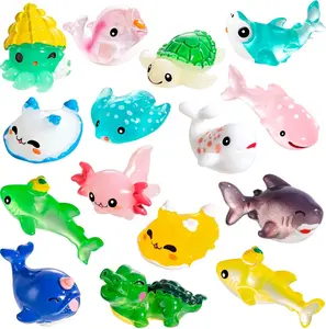30 Pcs Mini Resin Ocean Animals – Tiny Fish Tank & Micro Landscape Aquarium Figures, Sea Animal Party Favors & Birthday Decorations