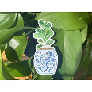 Year of the Dragon + Fiddle-Leaf Fig Sticker