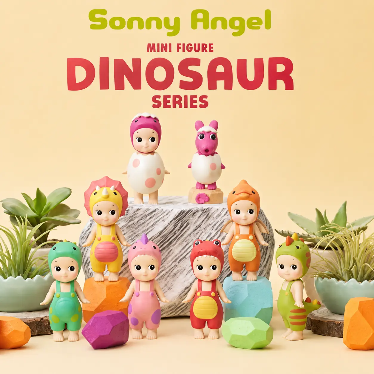 Sonny Angels Hippers Dinosaur Series Collectible Figures - Various Limited Editions, Decor for Phones, Desktops