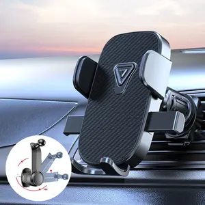 Air Vent Gravity Car Phone Holder Mount 360° Adjustable and Rotatable Car Rear View Mirror Phone Holder Clip Cradle 360 Degree Rotatable Car Mount