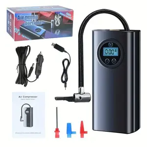 Rechargeable Car Air Pump Portable Car Automatic Compressor Tire Inflator for Motorcycle Bicycle Basketball Inflatable