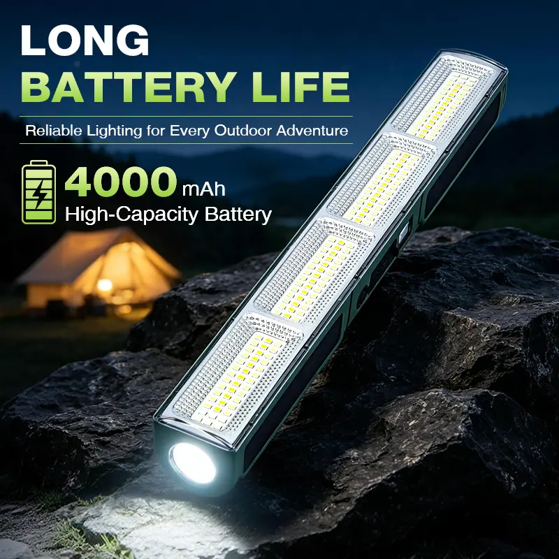 Multi-Function 168-LED Work Light, Rechargeable Portable Utility Light with Magnetic Mount, Hidden Hook, Battery Display, USB Output & 3 Lighting Modes for Car Repair, Garage, Camping and Outdoor Tasks