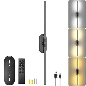 2026 Upgraded Wall Sconces Set of one, 10000mAh Wireless USB Rechargeable Wall Lights,360°Rotation Wall Sconce With Remote Control,LED Dimmable Wall Lamp For Living Room,Bedroom,Hallway (31.5 In)