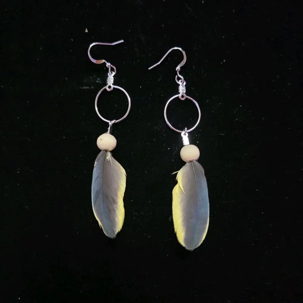 Simply cute feather earings