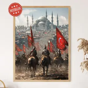 Fall of Constantinople Print, Turkish Yeniçeri Print, Ottoman Janissaries Entering Istanbul, Room Decor, Unframed