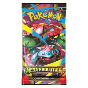 Pokémon Mega Evolution Booster Pack - 10 Additional Game Cards for Collectors and Trainers