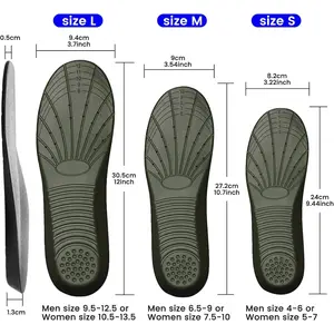 Shoe Insoles, Memory Foam Insoles, Providing Excellent Shock Absorption and Cushioning for Feet Relief, Comfortable Insoles for Men and Women for Everyday Use, M（US M: 6.5-9/W: 7.5-10）