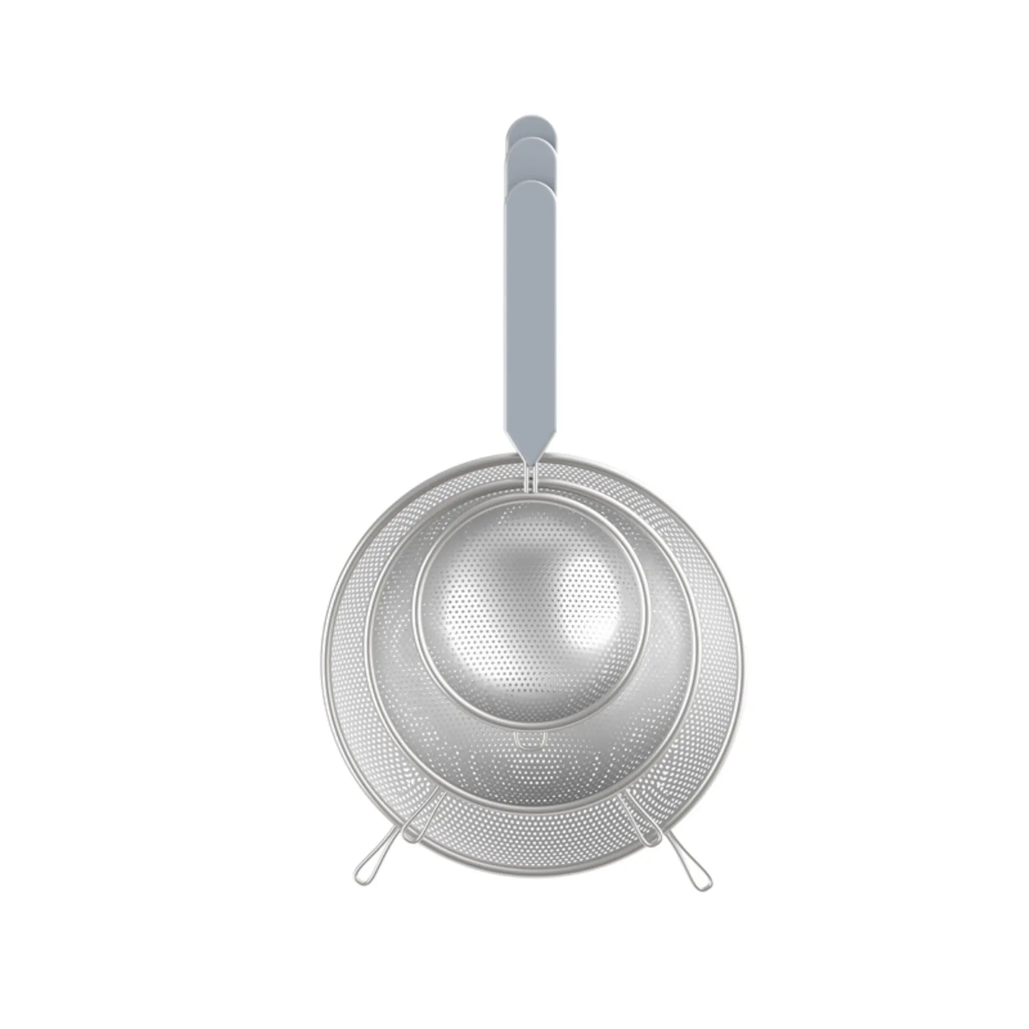 Core Kitchen 6012634 Gray ABS & Stainless Steel Strainer