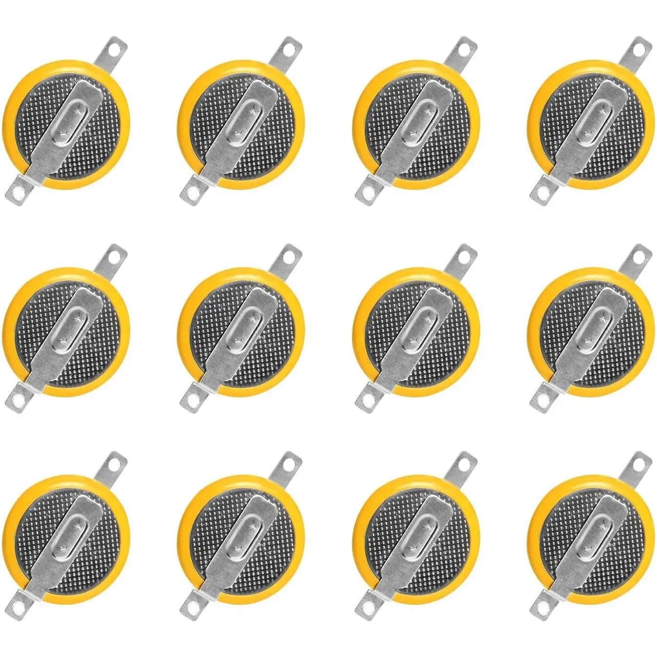 12 Pack Battery, CR1616 3V Button Cell Lithium Battery with Solder Tabs for Gameboy Color, Gameboy Advance Game Battery Replacement