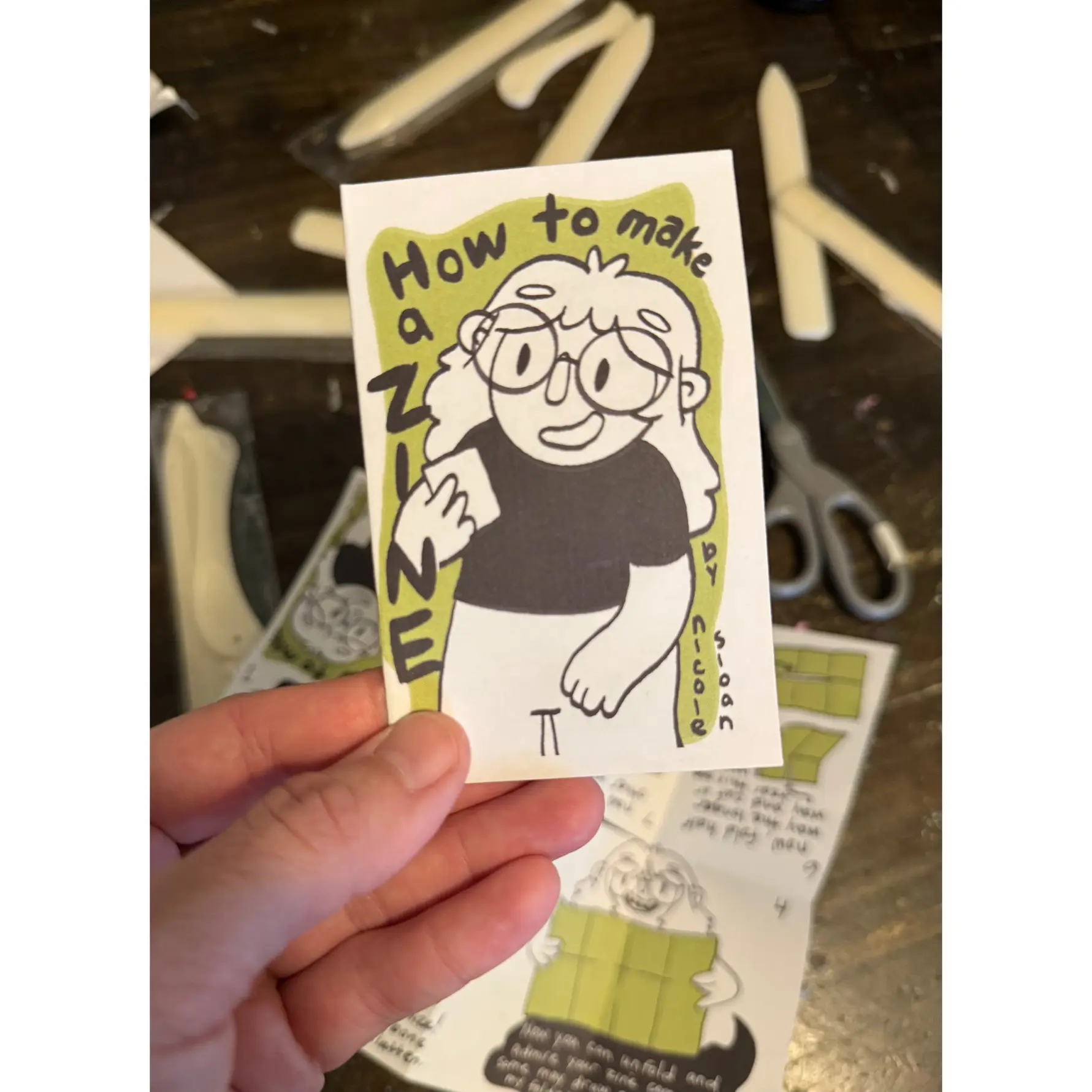 How to Make a Zine, 3x2 inches by Nicole