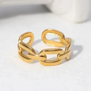 Simple Gold Link Ring