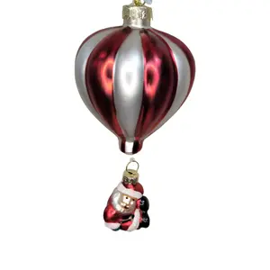Ornament: Air Balloon with Santa
