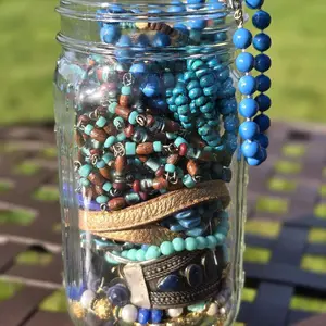 Mystery Jewelry Jar- Blues