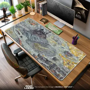 Hogwarts Map Mouse Pad, Wizarding World Desk Mat, Desk Mat, PC Accessories.