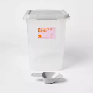 Pet Food Storage Tub with Built-in Scoop - 20lbs