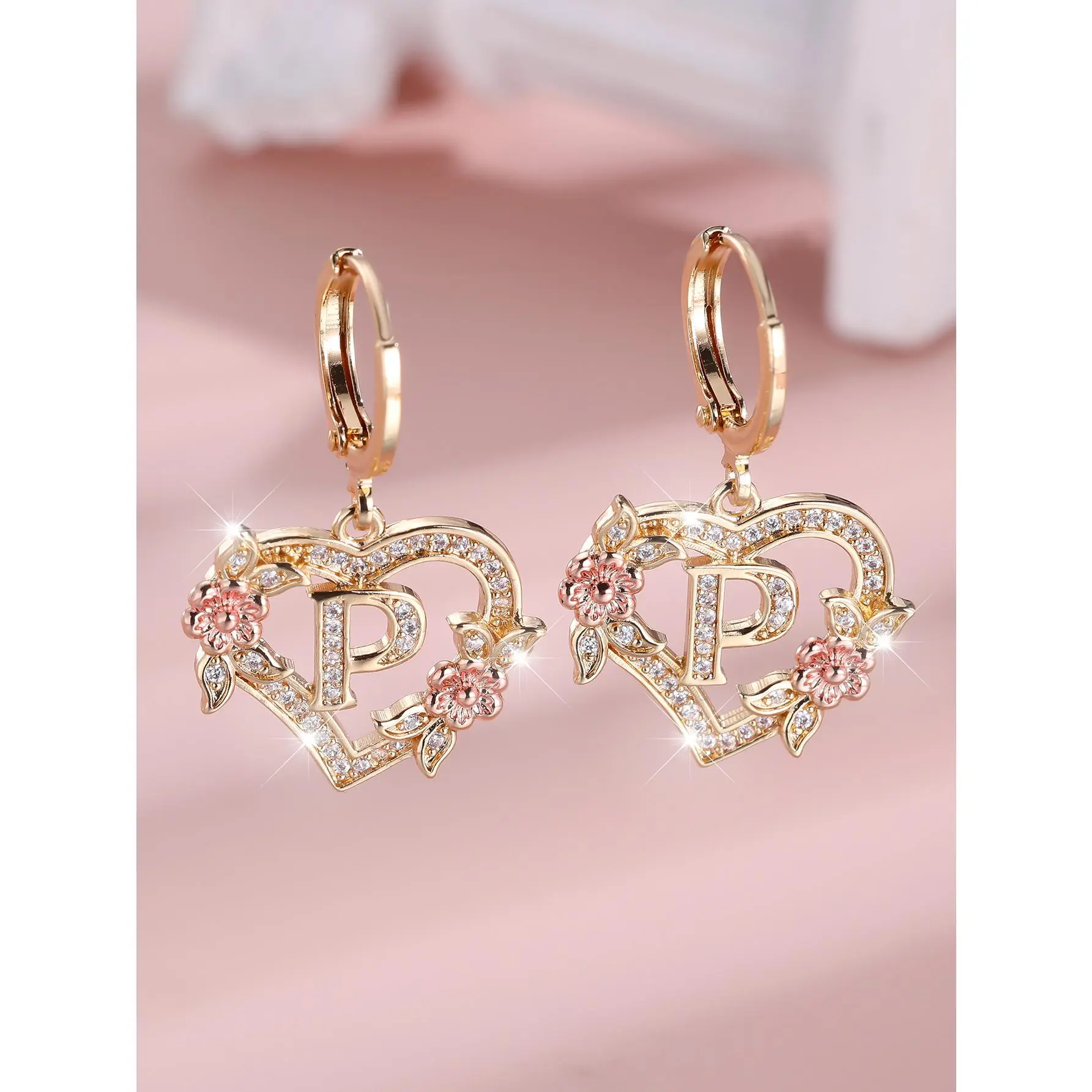 Gold+Rose Gold White Diamond P