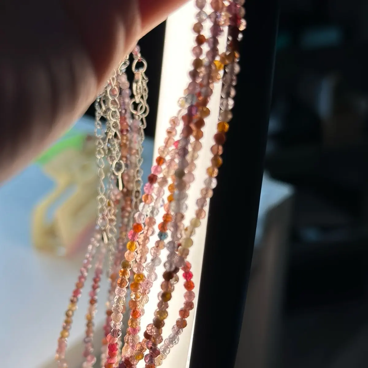 Natural Rainbow Spinel Necklace from Sri Lanka - Unisex