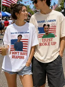 Daniel Larson I Just Roke Up Funny 4th of July Shirt,  I Don't Have Reapons 4th of July Shirt Gift For Friends, 4th of July Gift, Matching Shirt