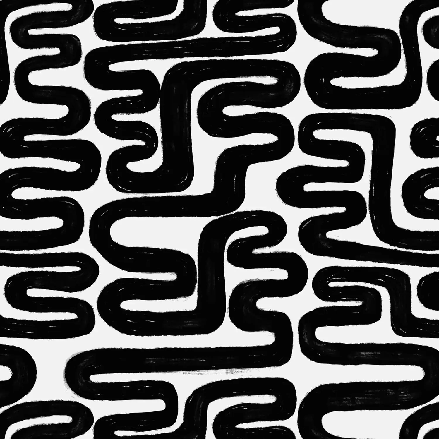Black White Modern Geometric Peel and Stick Self-Adhesive Removable Thicken Waterproof Easy to Clean Decorative Wallpaper for Bedroom Bathroom 17.3in x 78.7in