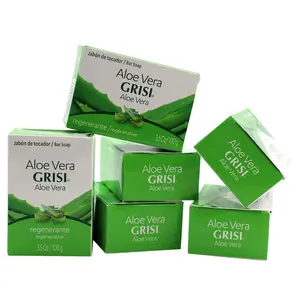 6PCK -GRISI- Aloe Vera Soap - 3.5OZ/100G - GRISI- Jabon de Sávila - 3.50Z/100G