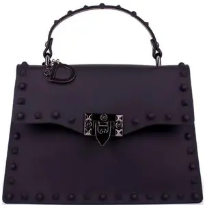 DASTI Studded Handbag for Women Medium - Black