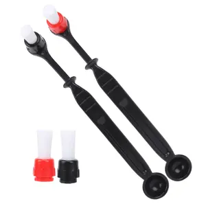2 Pieces of Coffee Machine Cleaning Brush with Replacement Brush Head - A Tool for Cleaning Coffee Machine Nozzles, Maintaining Portafilter, and Maintaining Coffee Machine Hygiene
