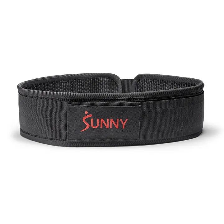 SUNNY 4" Nylon Weightlifting Belt, Adjustable Gym Lifting Belt for Squats, Deadlifts, Olympic Lifting & Strength Training