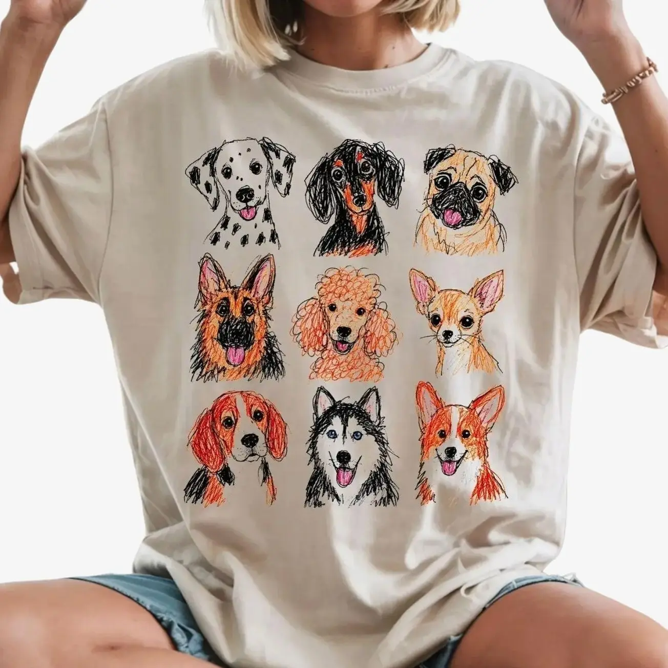 National Dog Day Shirt, Colorful Cute Puppy Tee, Pet Mom Dog Dad Shirt, International Dog Day T-shirt, Funny Dog Tee