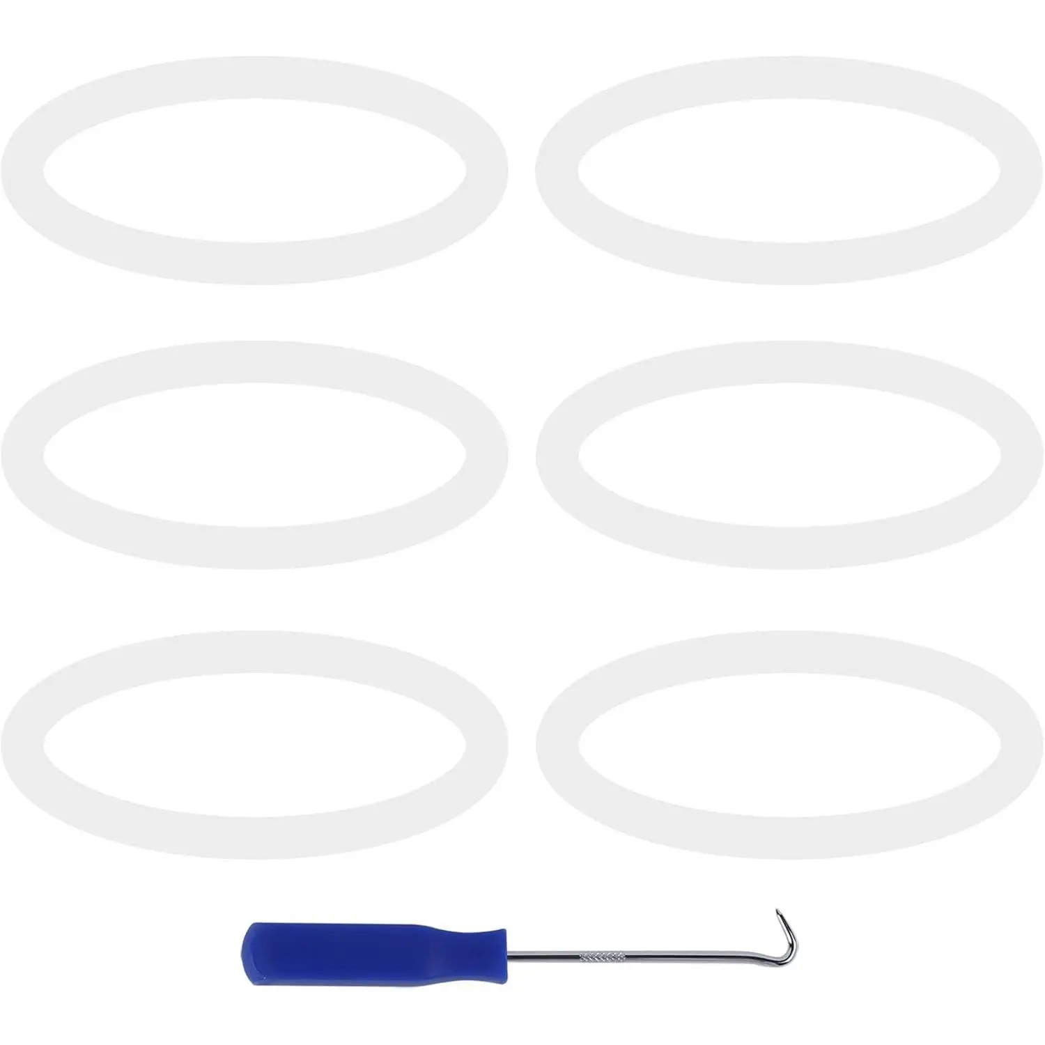 6 count Blender Sealing Gasket for Ninja Blender Replacement Parts, 3.2 Inch Rubber Gaskets Seal O-Ring for 6 Fins Blender  Attachments for Ninja BL770 1500w BL660 1100w BL780 BL771 30