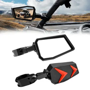 UTV Side View Mirrors Fit 1.75"-2'' Roll Bar (X3/RZR)