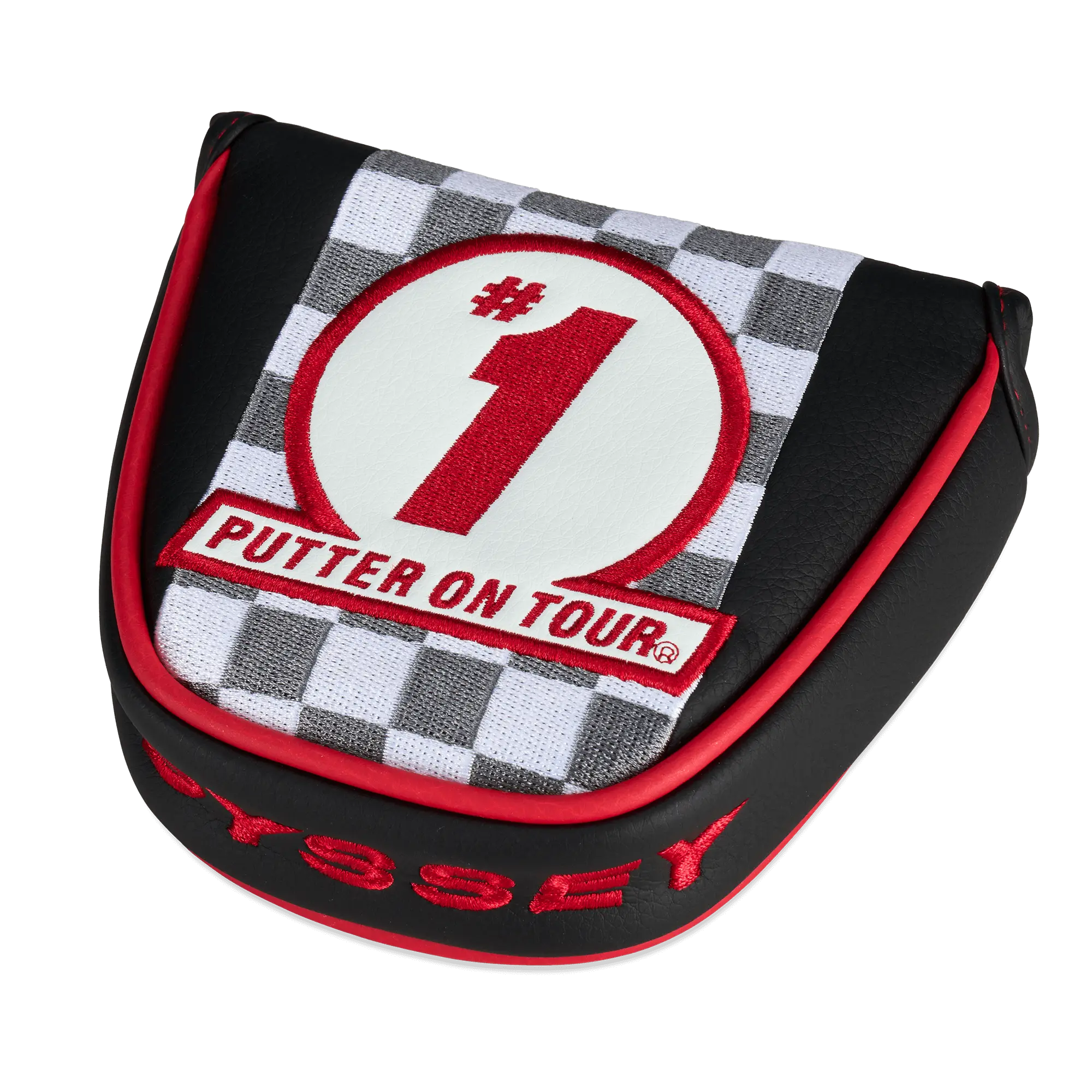 Odyssey Golf Tempest Mallet Putter Headcover in Black/Red