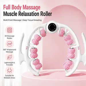 Massage Roller Ring, 360° Full-Coverage Fitness Accessory, 180° Adjustable for Multiple Body Parts (Sports & Outdoor Exercise Machine Attachment)