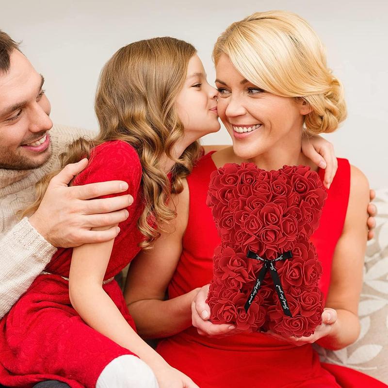 Valentine's Day Gift Rose Bear Eternal Flower Rose Teddy Bear