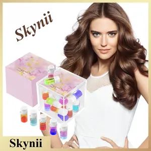 Skynii Hair Perfume Oil, 2-in-1 Leave-In Serum with Castor Oil,  for Frizzy, Dry & Damaged Hair, Lightweight Non-Greasy, Long-Lasting Floral Scent, Frizz Control & Shine(10PCS)