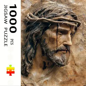 1000 Piece Jesus Theme Puzzle, Large Adult Family Interactive Toy, DIY Home Decor Brain Challenge, Holiday Scene, Perfect Gift