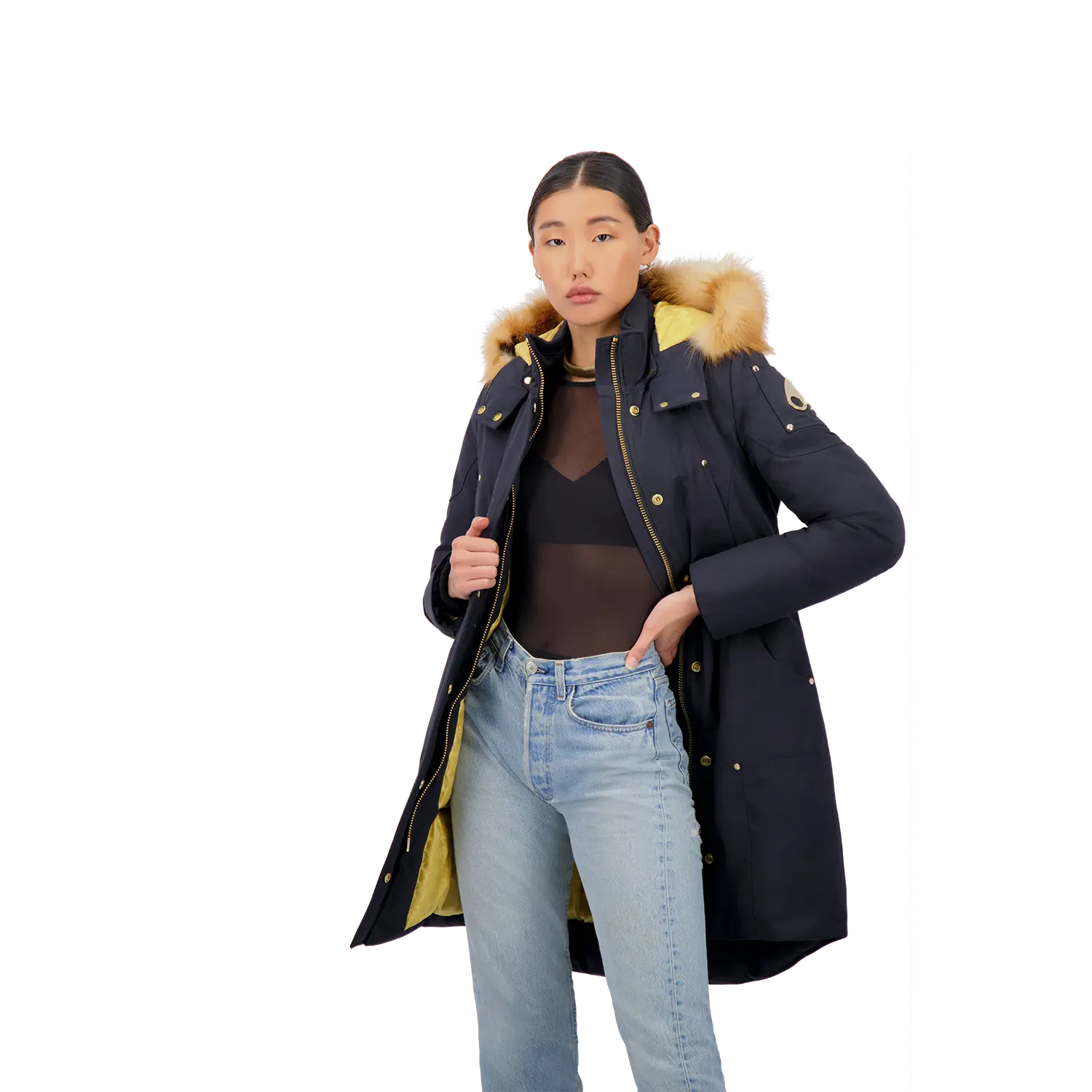 MOOSE KNUCKLES GRAND METIS PARKA Womens Apparel