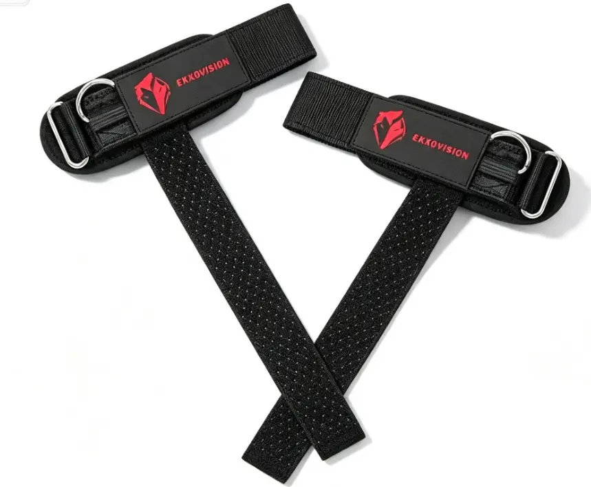 EKKOVISION Gym Wrist Protection Straps, High-Tensile Webbing D-Ring Lifting Straps for Intense Strength Training weight