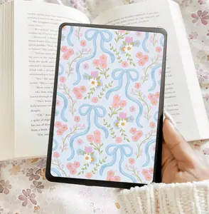 Spring Blue Bows Kindle Insert - Three Sizes - Optional Lamination