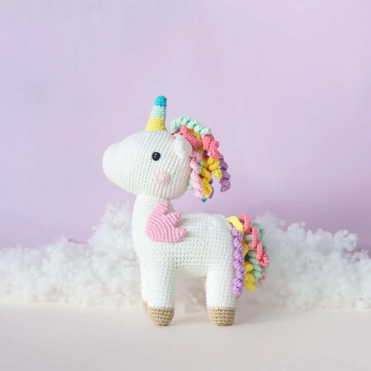 Custom Unicorn Crochet Plushie Doll - Personalized Portrait Plush for Bestie Gifts, Mother's Day, Graduation, Valentine's Day