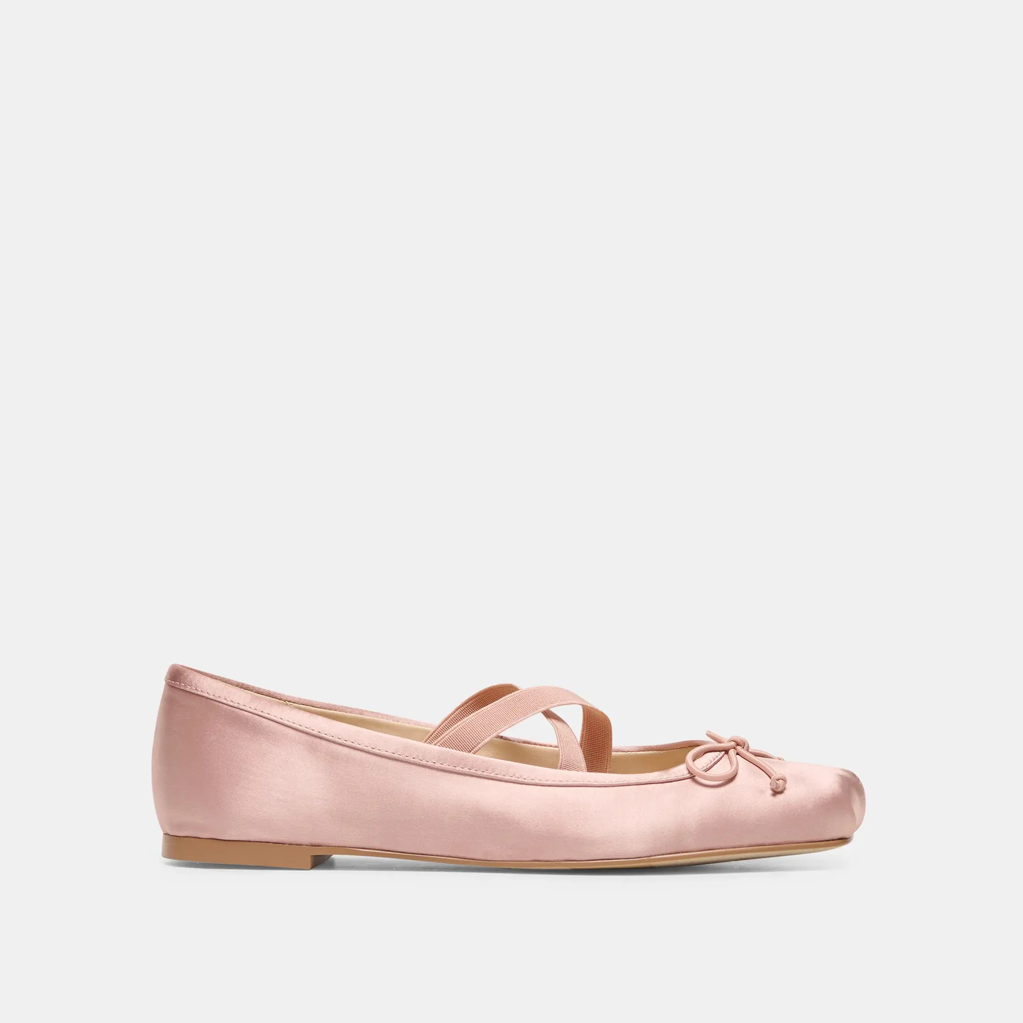 GWINN BALLET FLATS BLUSH SATIN