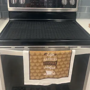 【TikTok Top Seller】Heat Resistant Silicone Stove Cover Mat & Utensils Non-slip Protector 2026 Kitchen Gadgets Mother's Day Gifts Black Tableware Coasters Lightweight Waterproof Halloween