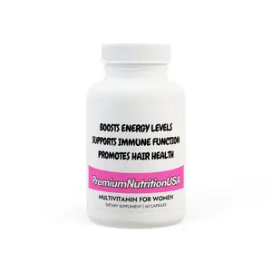 PremiumNutritionUSA Premium Multivitamin for Women - 60 Capsules with Spirulina for Comprehensive Health Support Boosts Energy Levels & Promotes Hair Health - Healthcare
