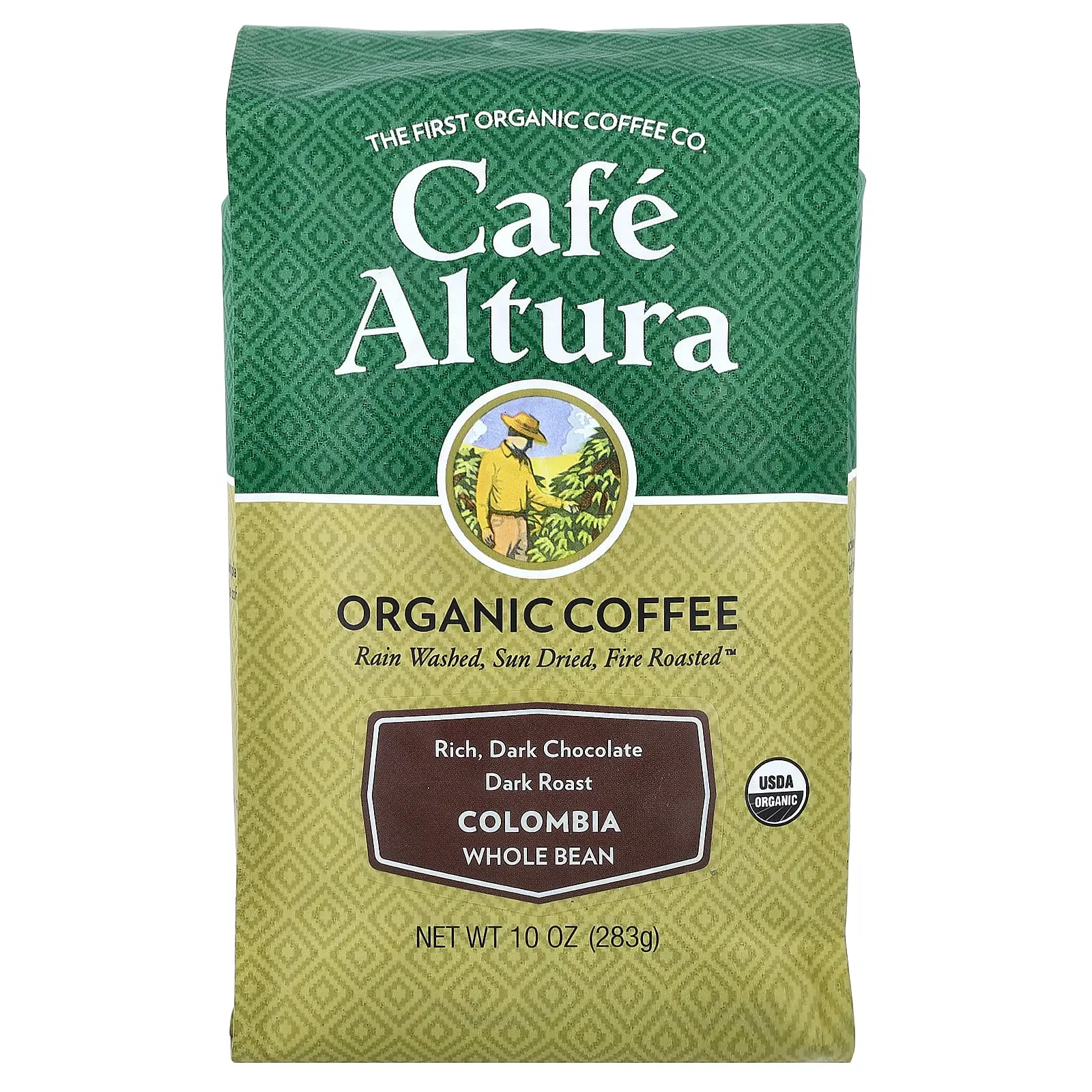 Cafe Altura Organic Coffee, Colombia, Whole Bean, Dark Roast, 10 oz (283 g) Cafe Altura Organic Coffee, Colombia, Whole Bean, Dark Roast, 10 oz (283 g)